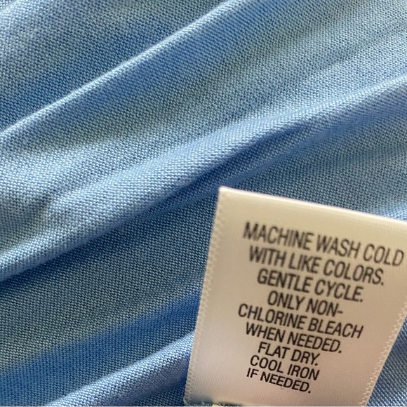 Candie’s Lace Top Shirt Juniors Large Blue Mock Neck Tee Button Closure NWOT - Picture 4 of 9